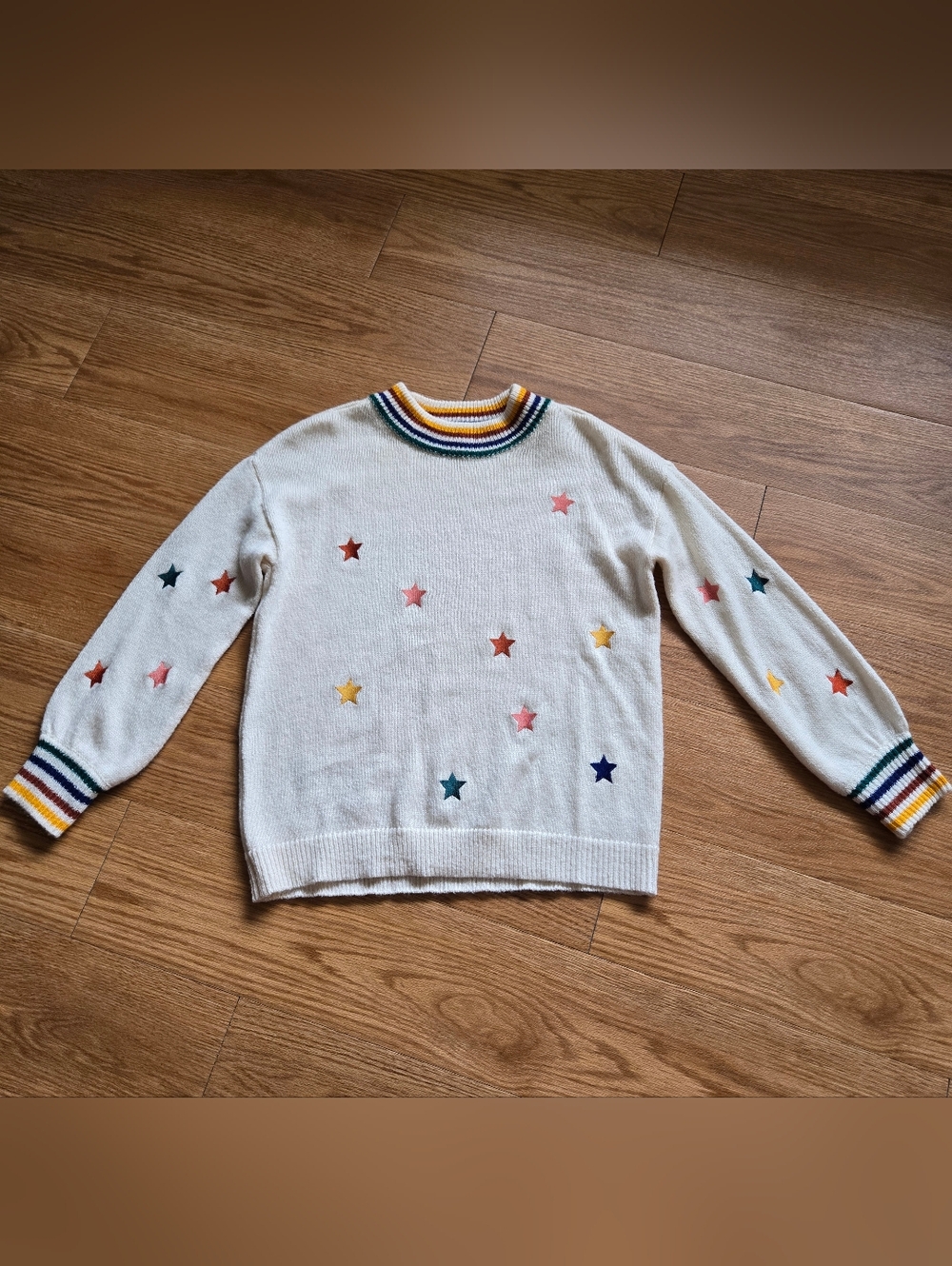 Embroidered Star Sweater